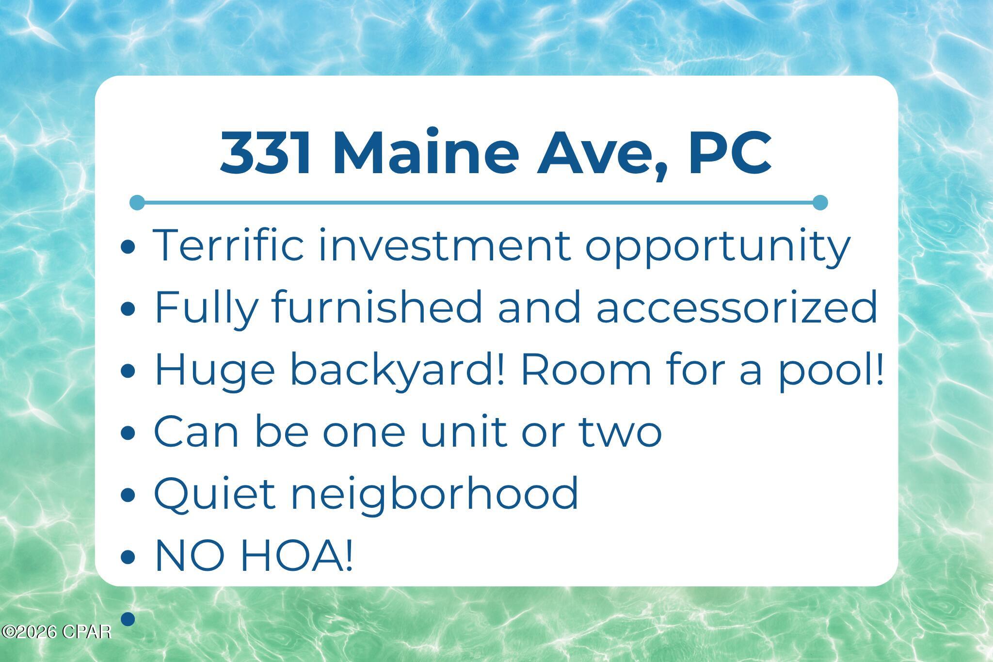 331 Maine Avenue Panama City FL 32401