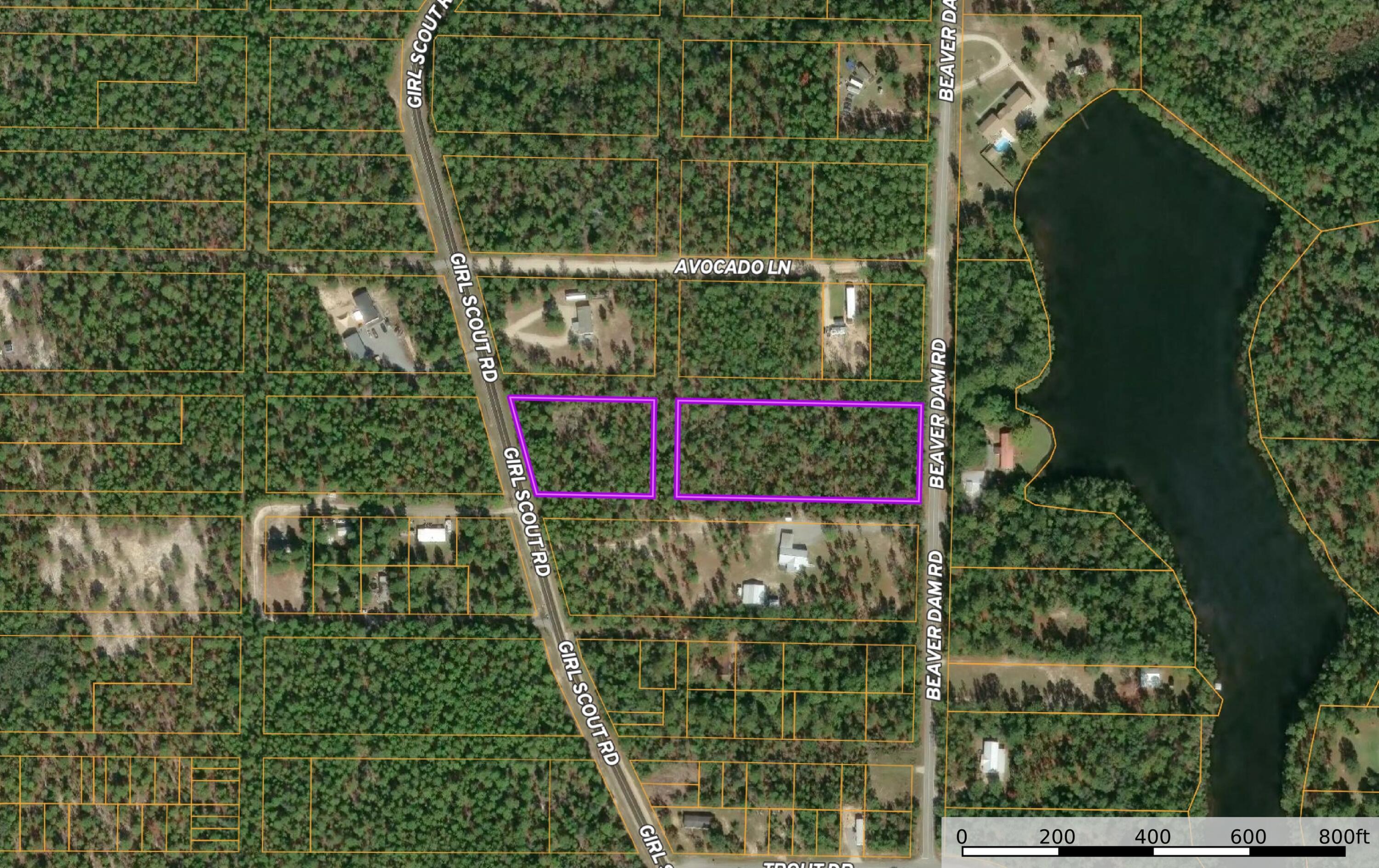 DeFuniak Springs FL, 61 Lots Girl Scout Road