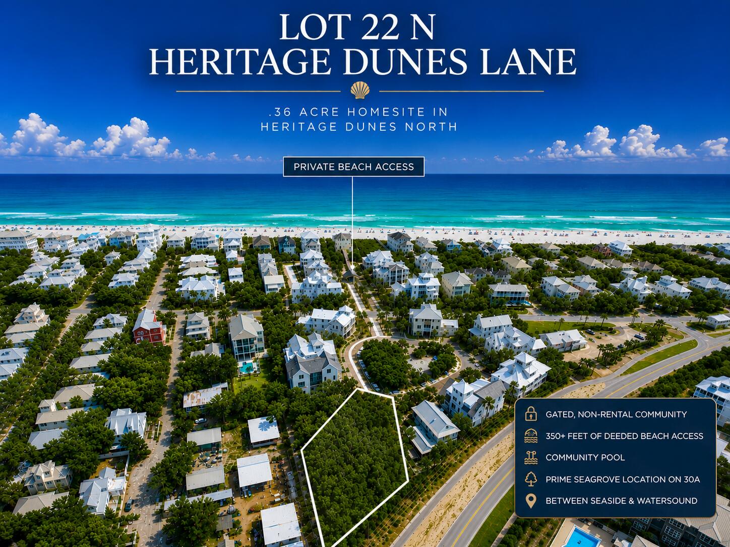 Lot 22 N Heritage Dunes Lane Santa Rosa Beach FL 32459