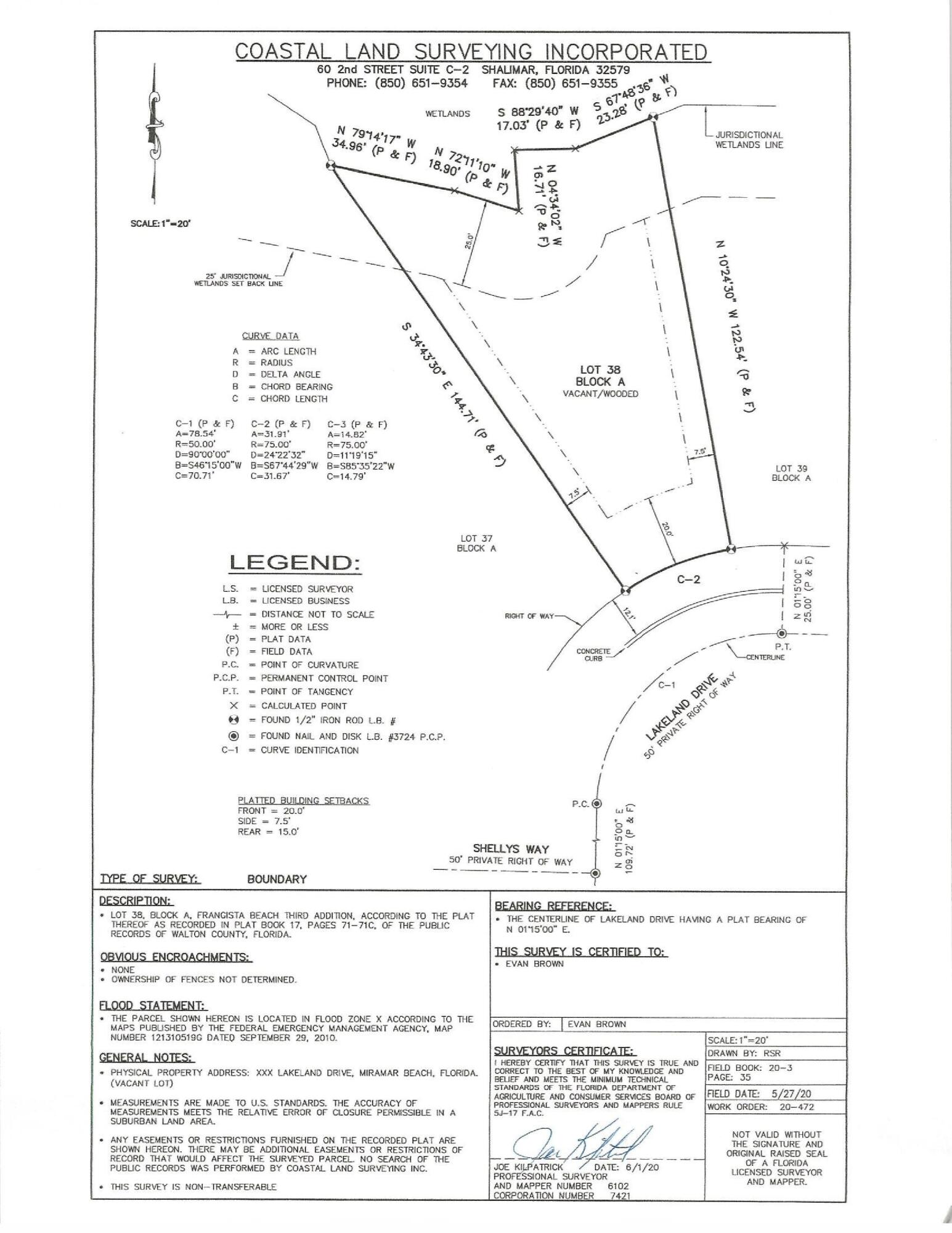 Lot 38 Lakeland Drive Miramar Beach FL 32550