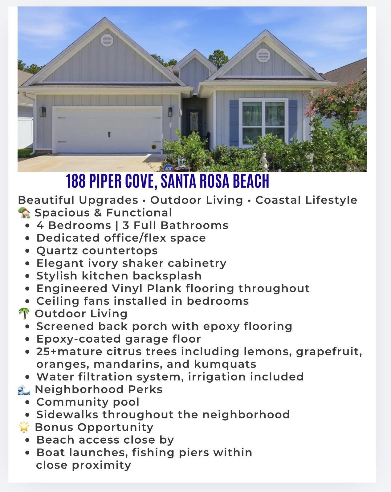 188 Piper Cove Santa Rosa Beach FL 32459