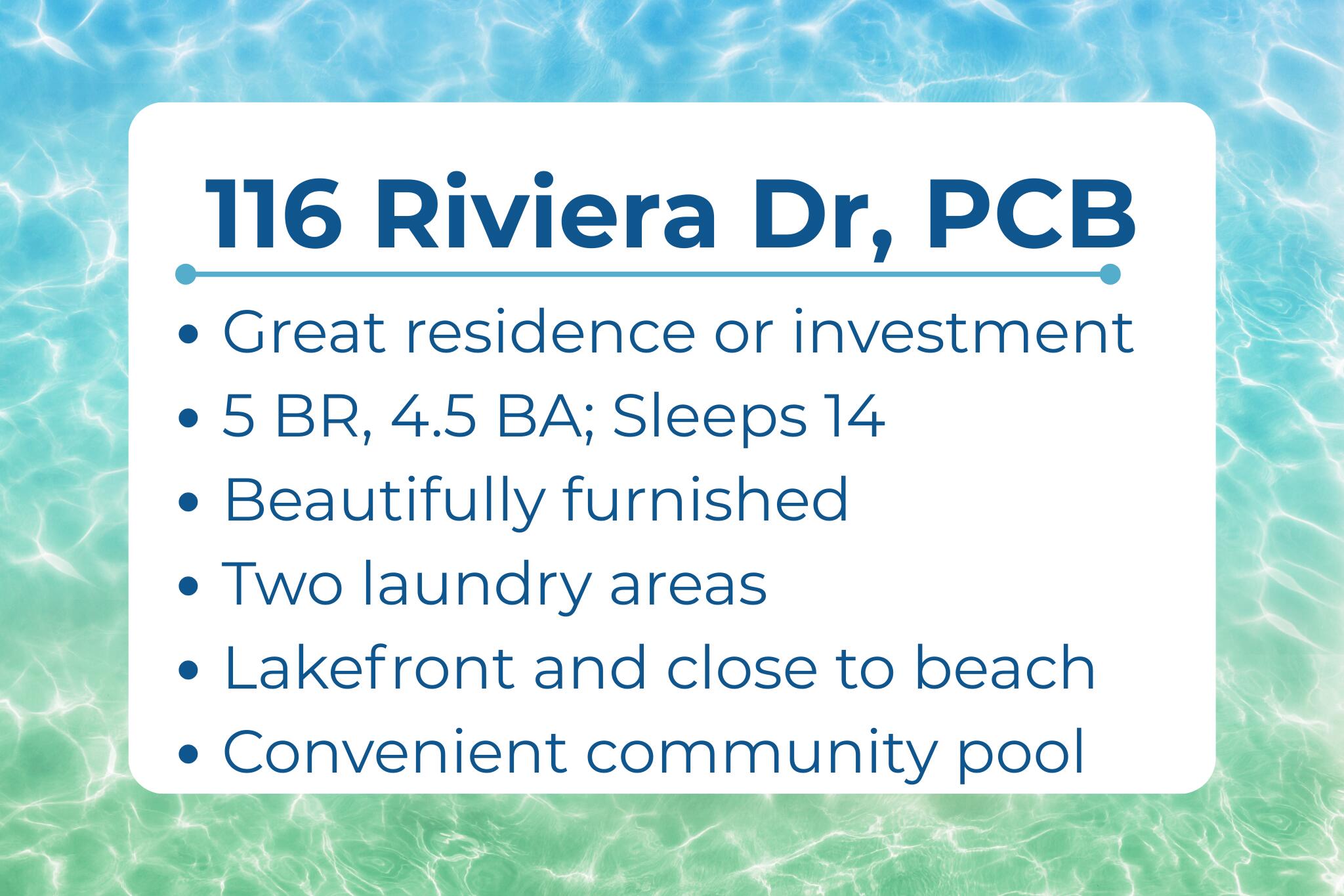 116 Riviera Drive Panama City Beach FL 32413