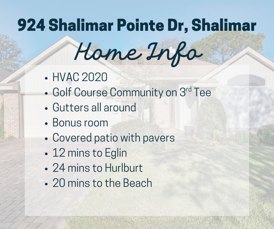 924 Shalimar Point Drive Shalimar FL 32579