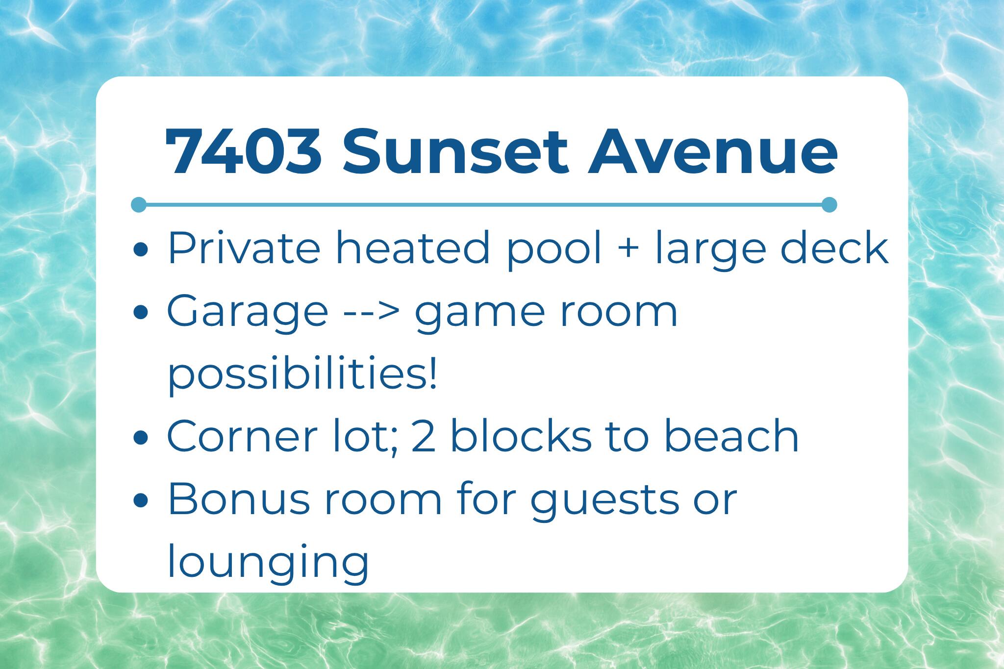 7403 Sunset Avenue Panama City Beach FL 32408
