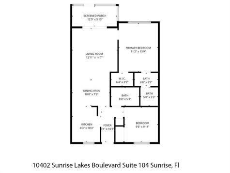 10402 Sunrise Lakes Boulevard Sunrise FL 33322