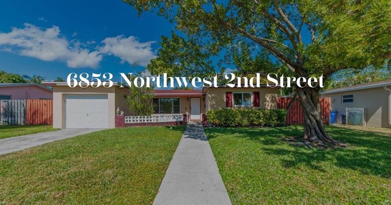6853 NW 2nd Street Margate FL 33063
