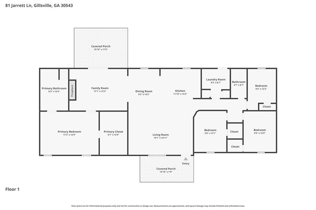 81 Jarrett Lane Gillsville GA 30543