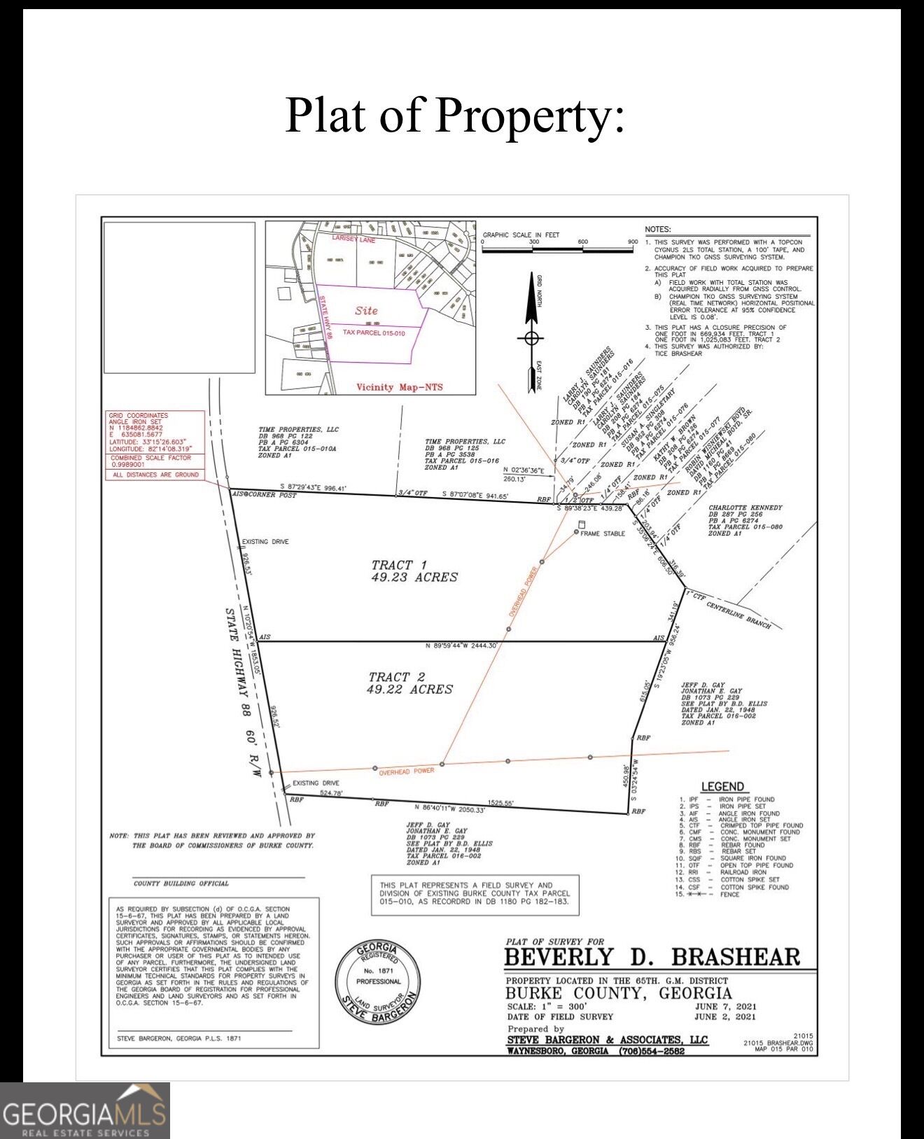 1110 Ga-88 Blythe GA 30805
