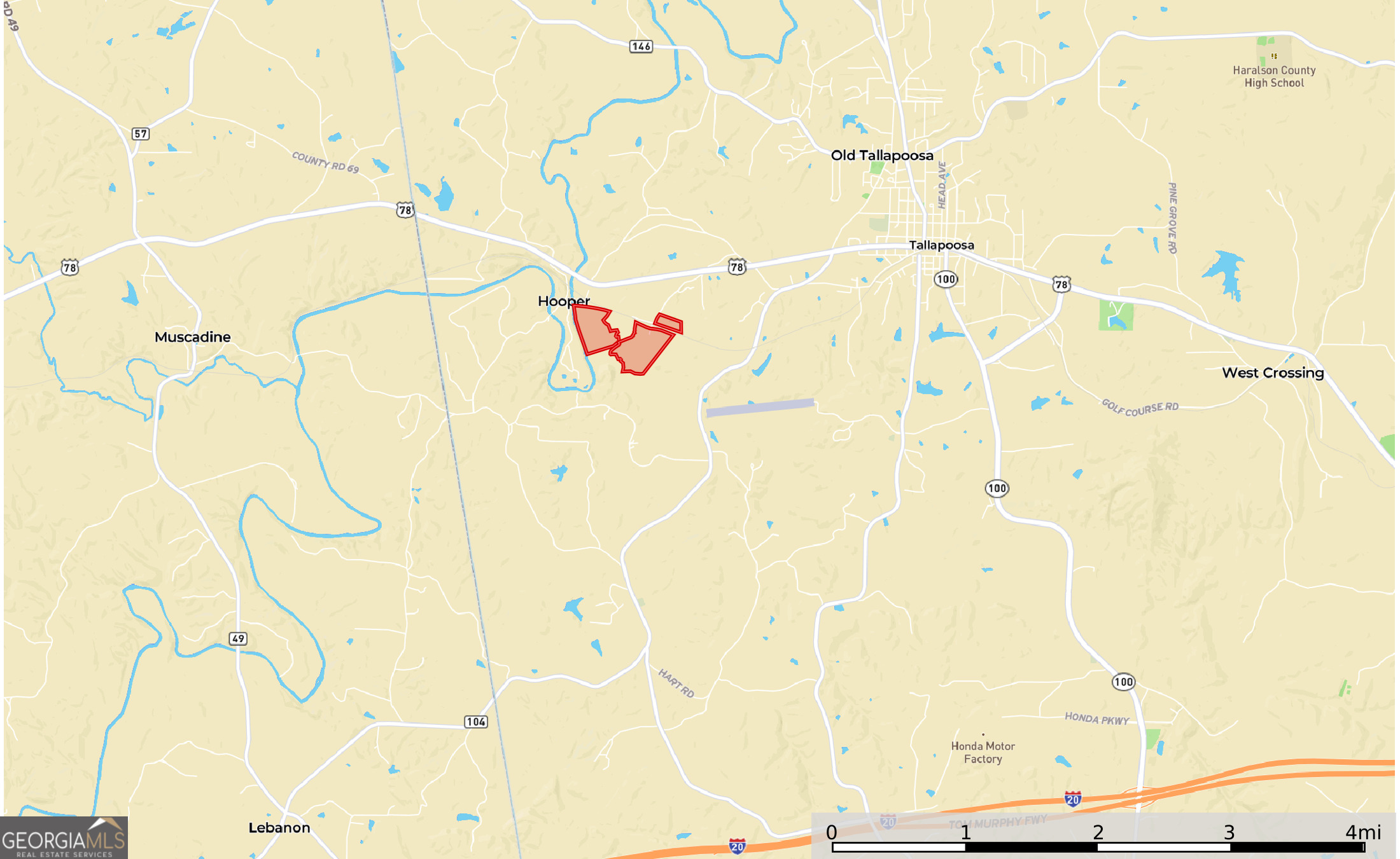 60 +/- Acres At 295 J Davis Road Tallapoosa GA 30176