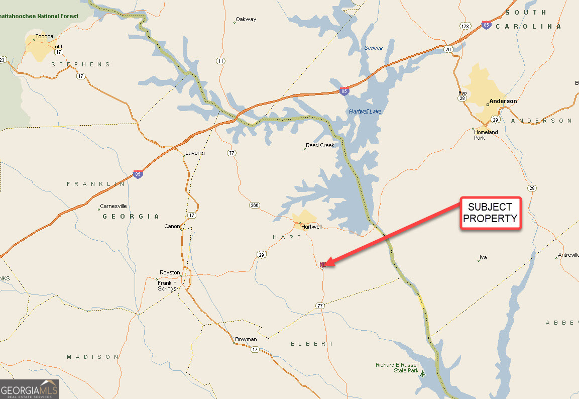 69 Acres Elberton Highway Hartwell GA 30643