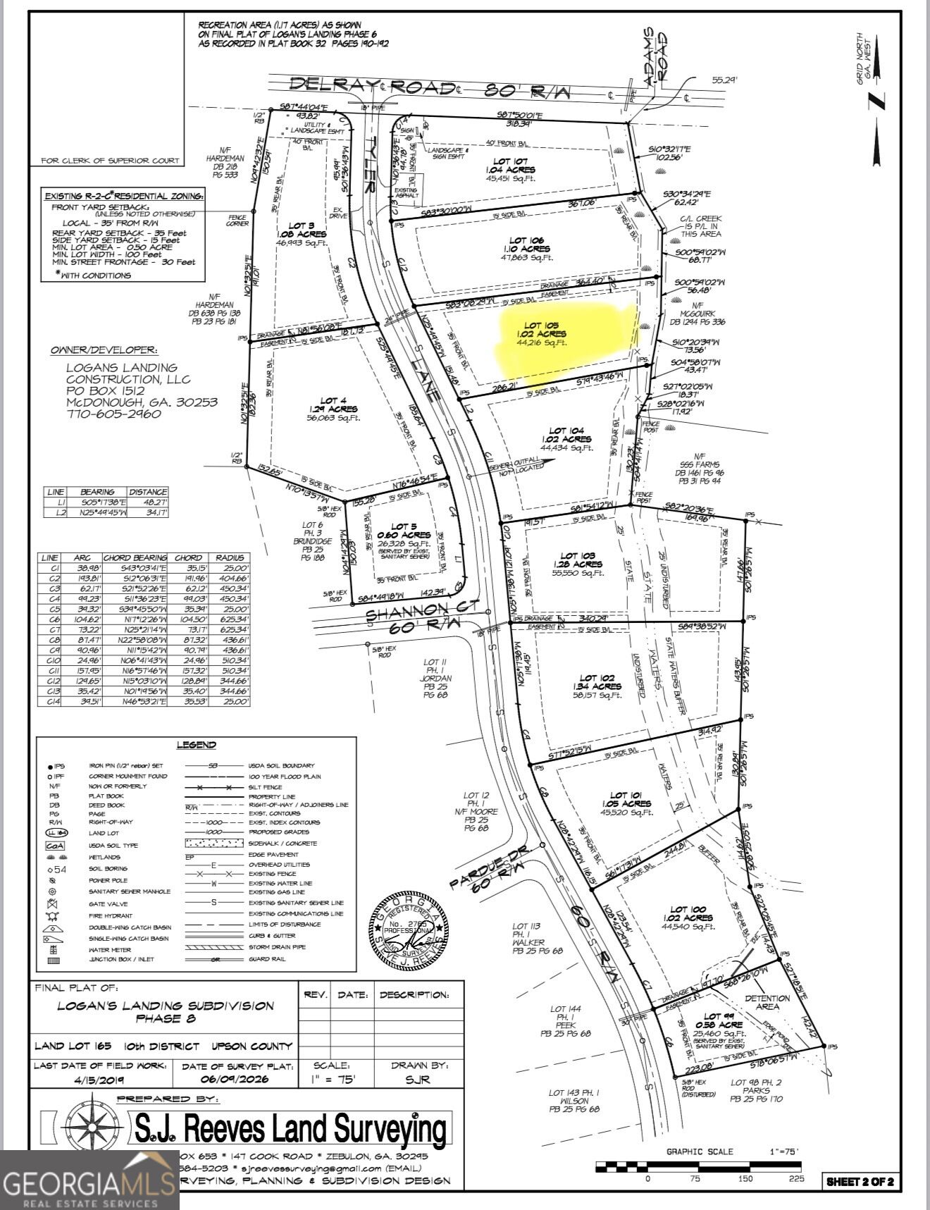0 Lot 105 Tyler Lane Thomaston GA 30286