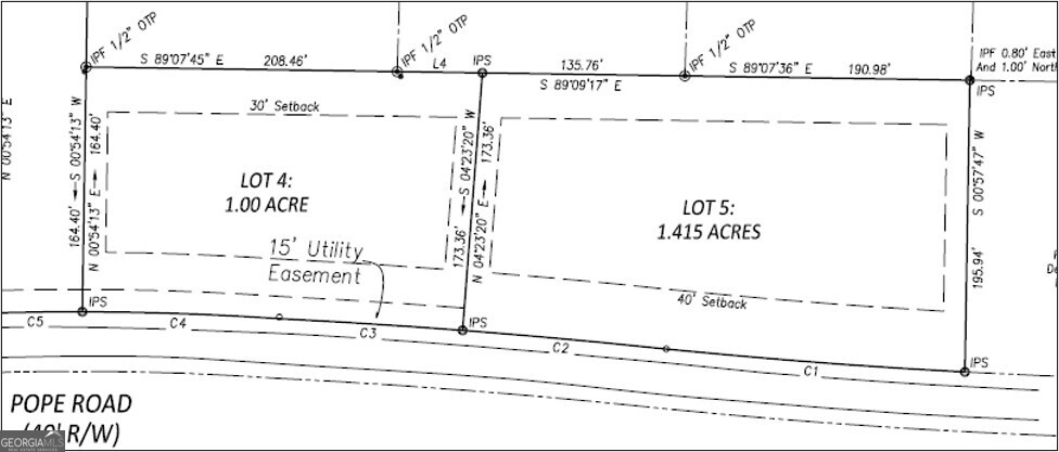 Lots 4 & 5 Pope Road Buchanan GA 30113