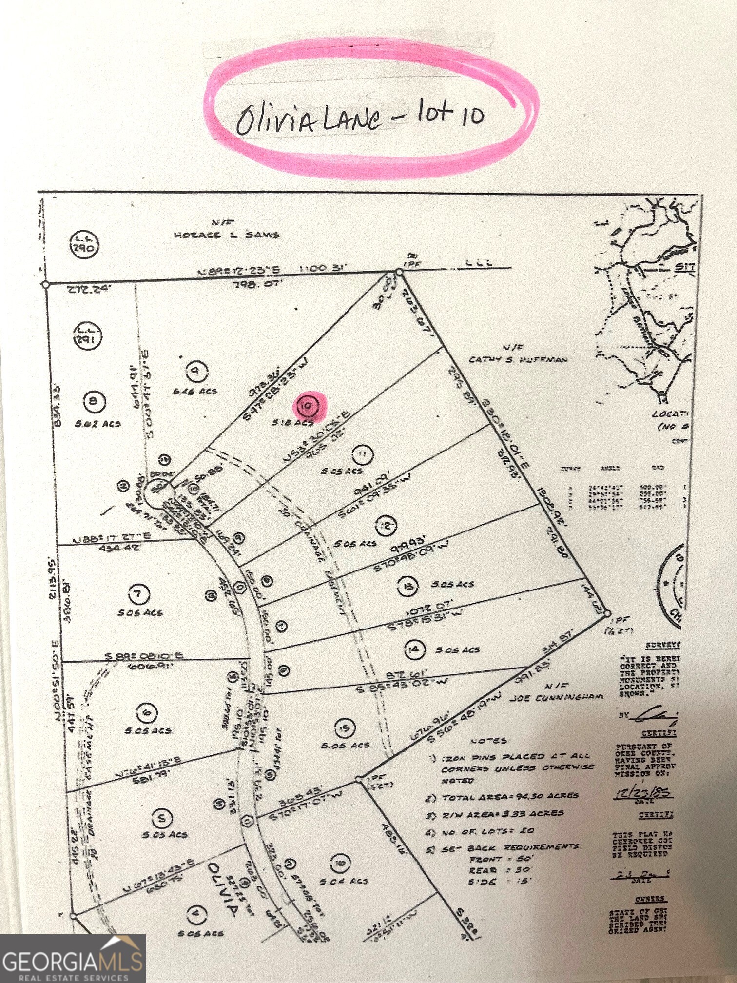 Lot 10 Olivia Lane Ball Ground GA 30107