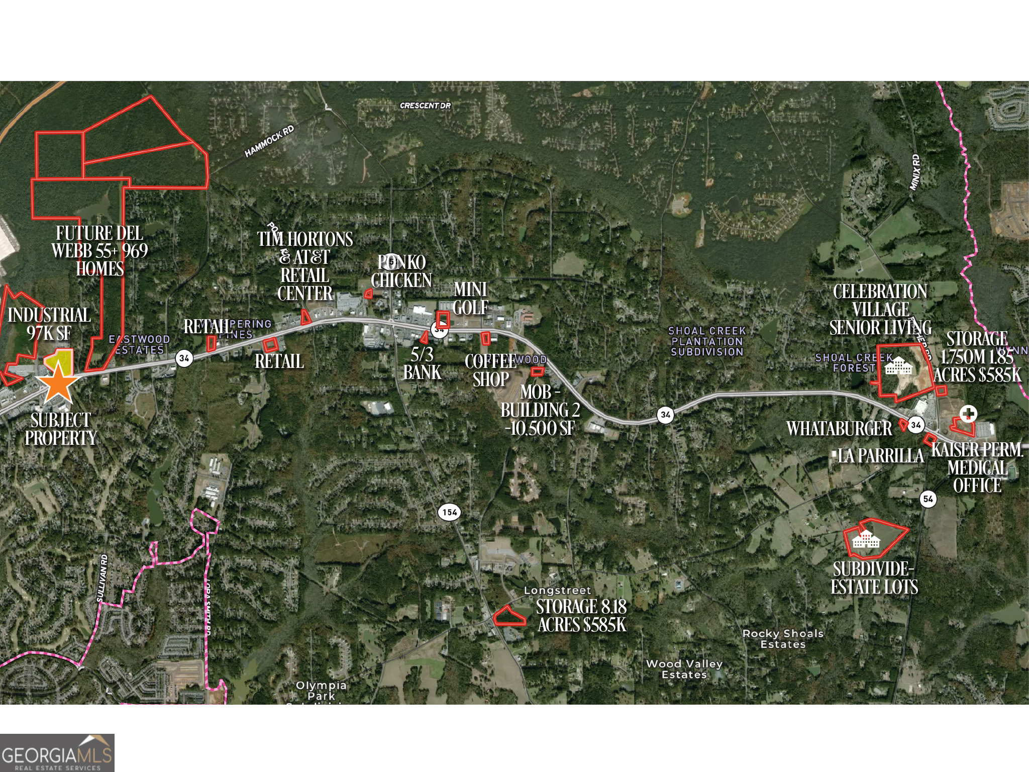 14.5 Acres Highway 34 E Newnan GA 30265