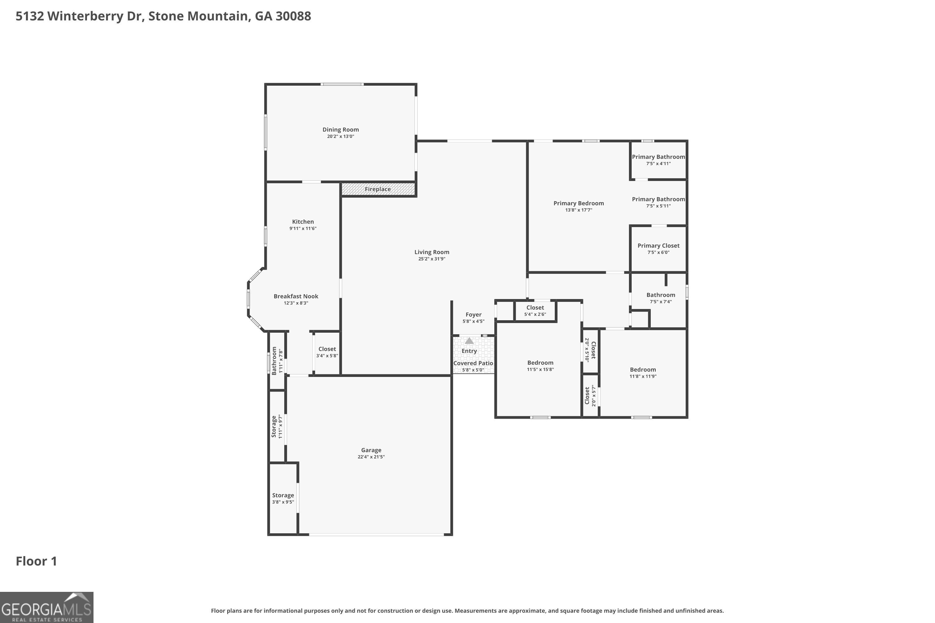 5132 Winterberry Drive Stone Mountain GA 30088