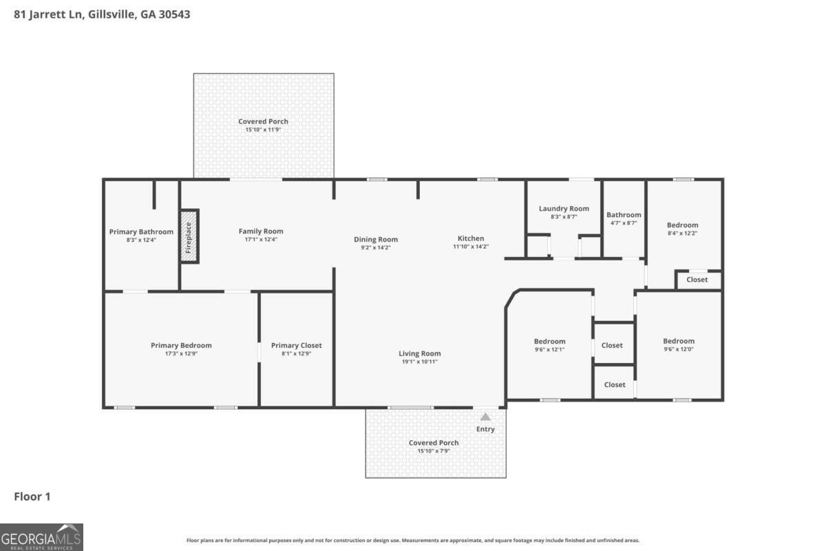 81 Jarrett Lane Gillsville GA 30543