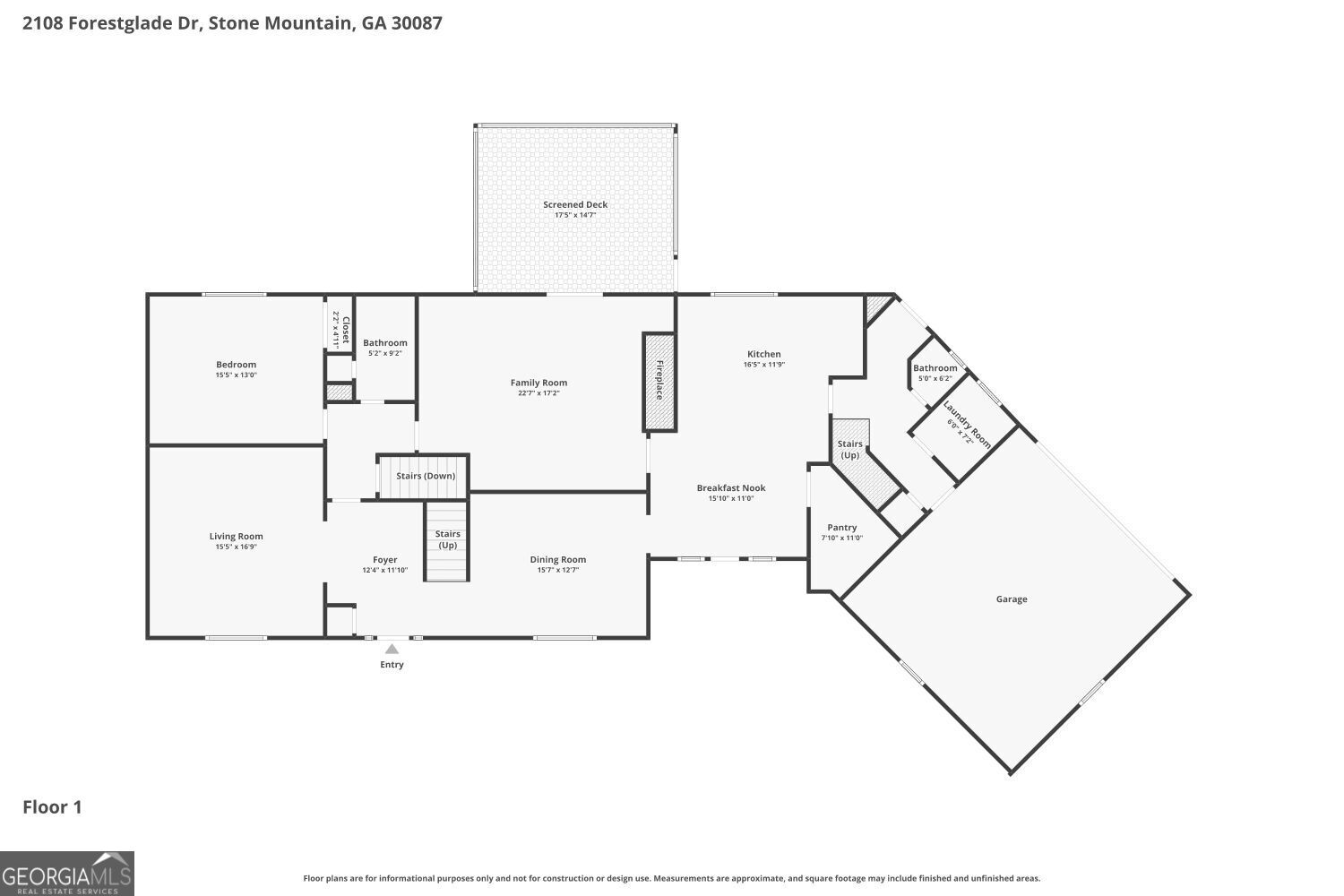 2108 Forestglade Drive Stone Mountain GA 30087