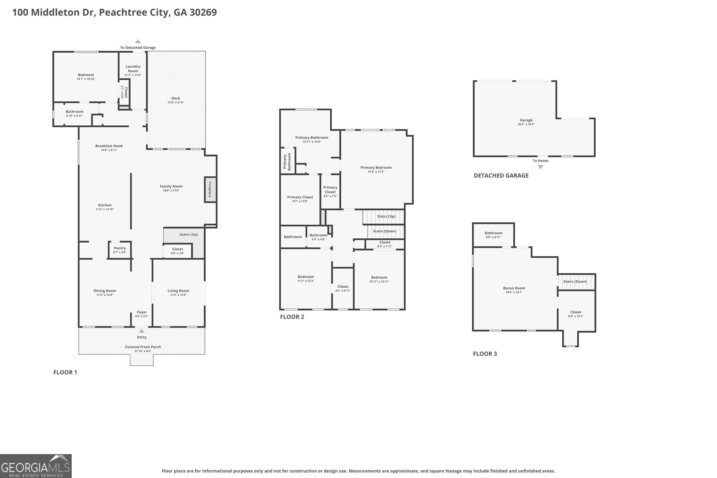 100 Middleton Drive Peachtree City GA 30269