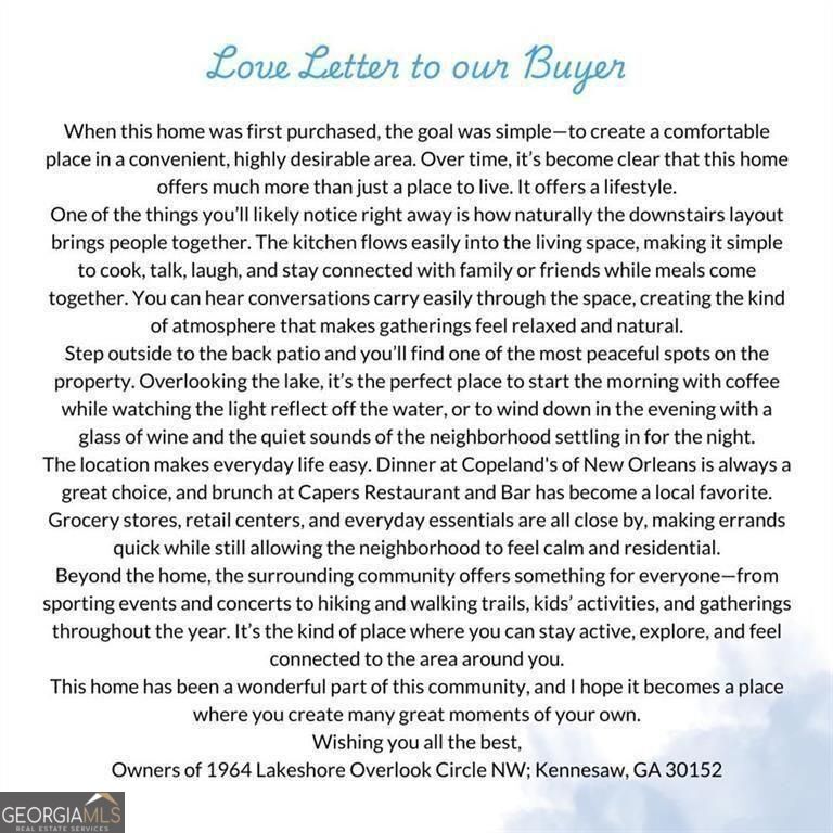 1964 Lakeshore Overlook Circle NW Kennesaw GA 30152