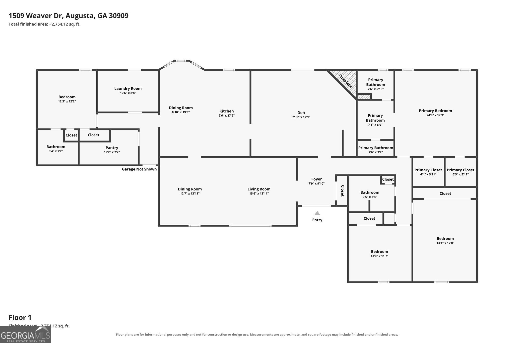 1509 Weaver Drive Augusta GA 30909