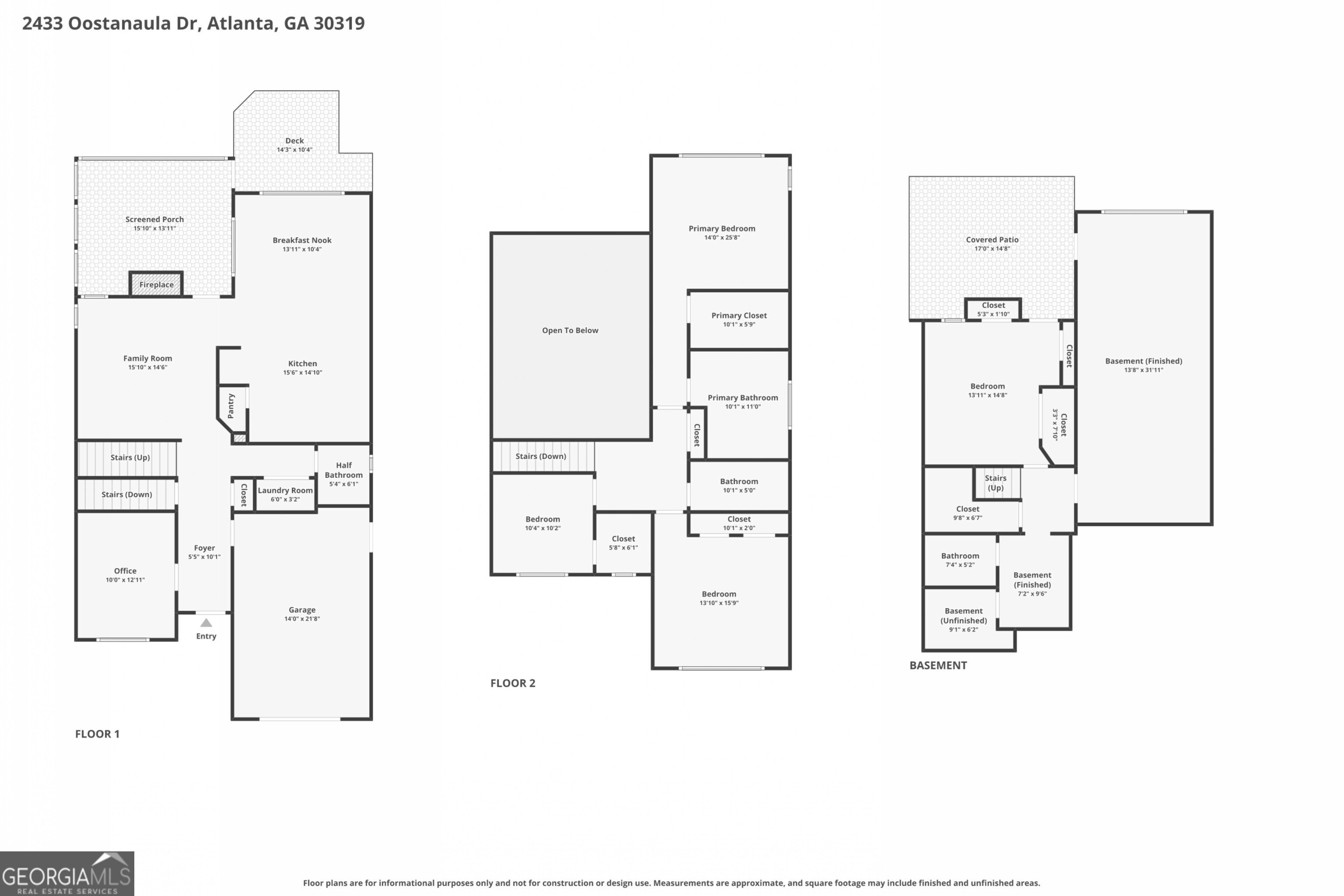 2433 Oostanaula Drive NE Brookhaven GA 30319