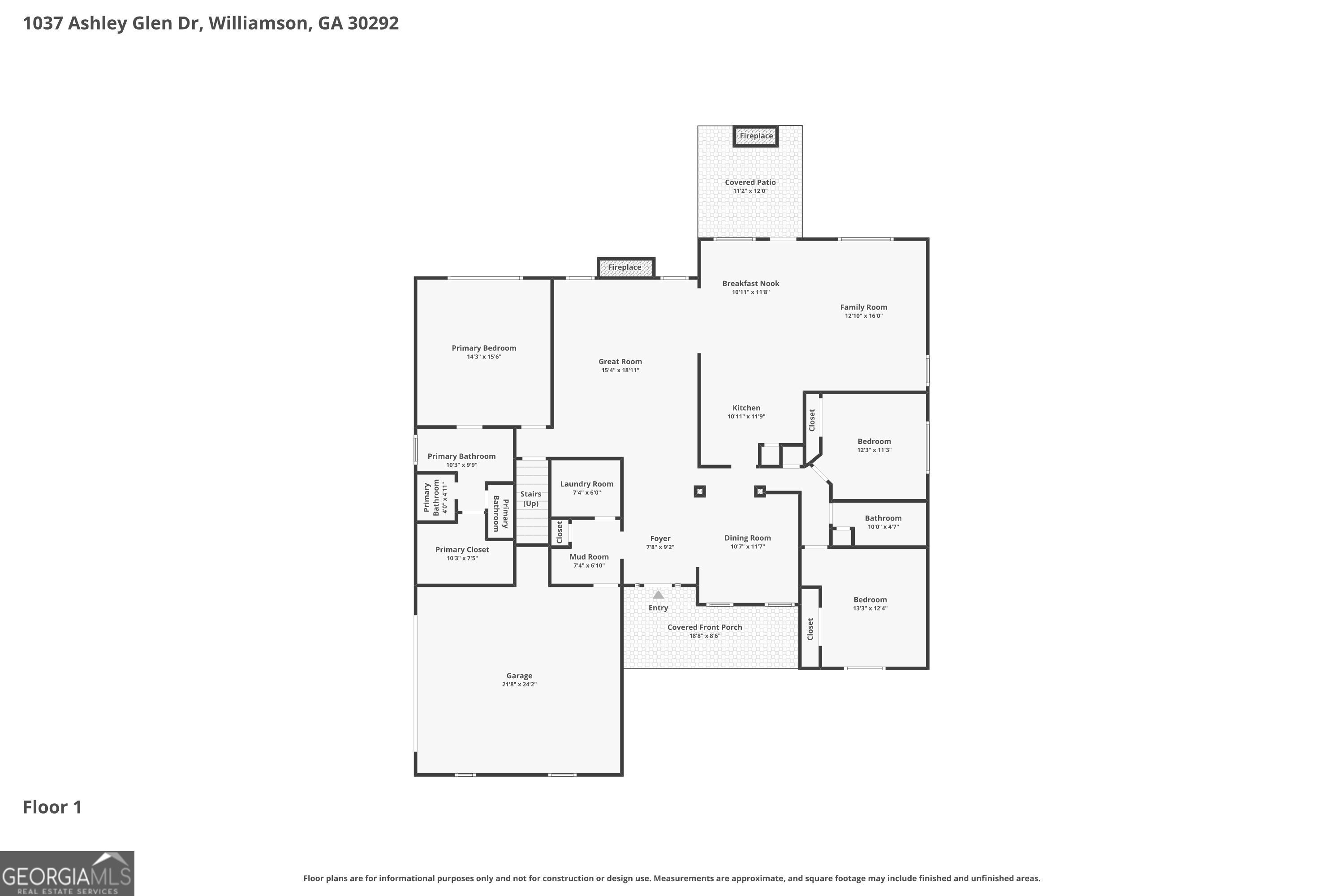 1037 Ashley Glen Drive Williamson GA 30292