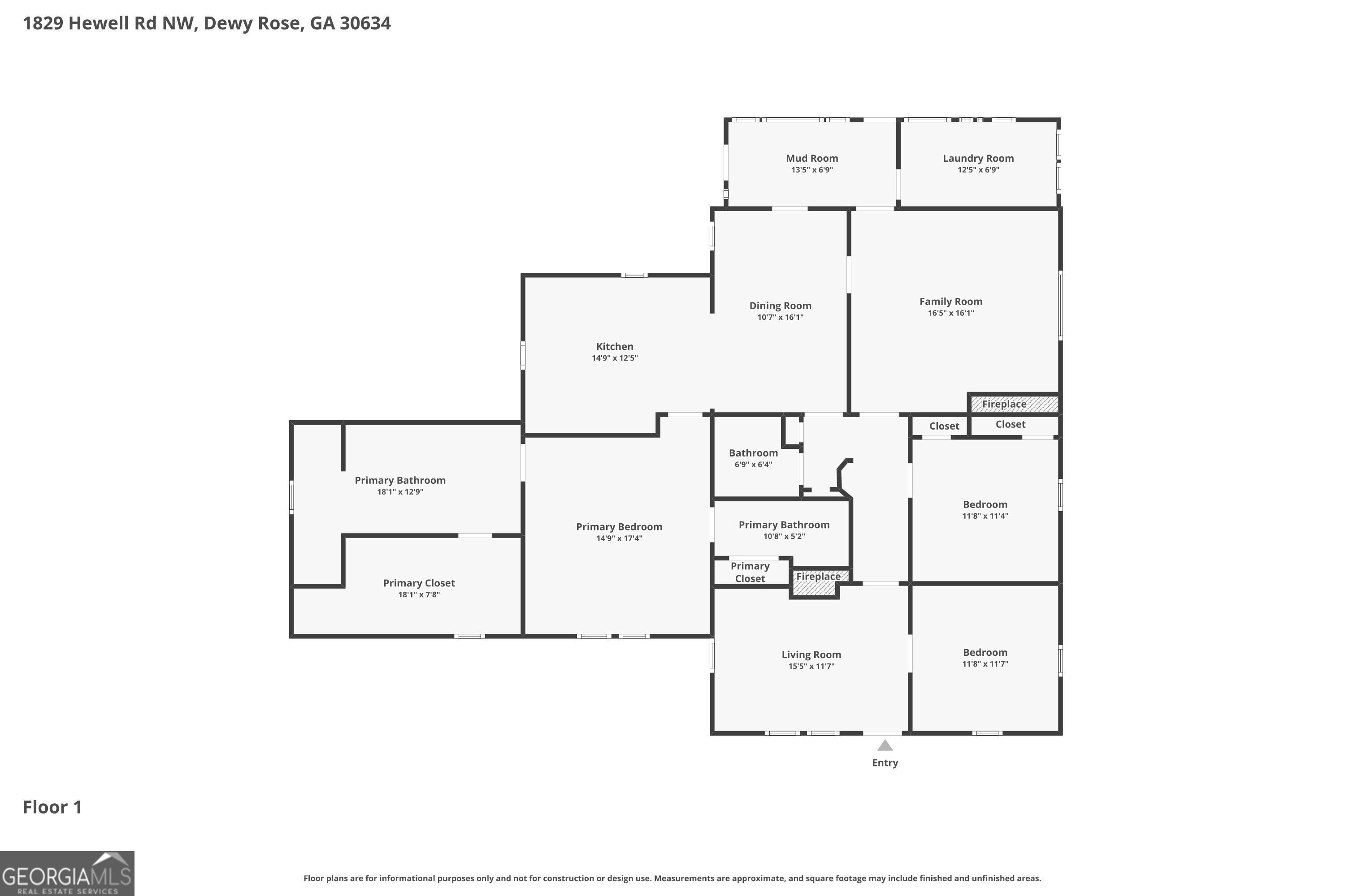 1829 Hewell Road Dewy Rose GA 30634