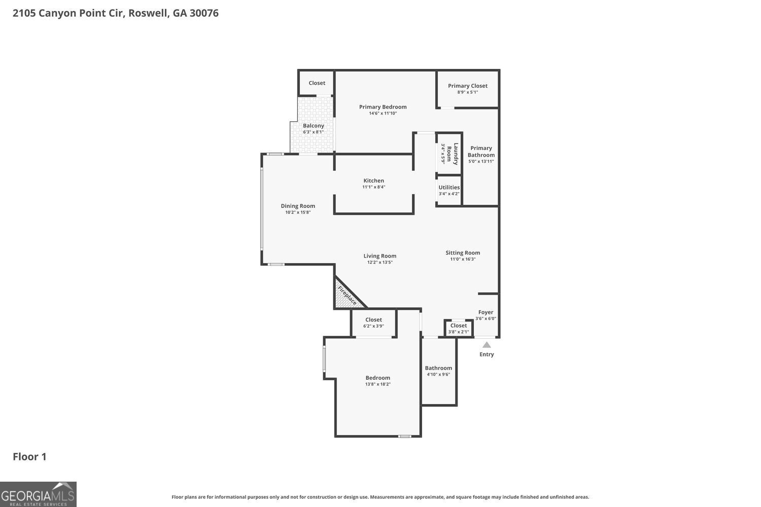 2105 Canyon Point Circle Roswell GA 30076