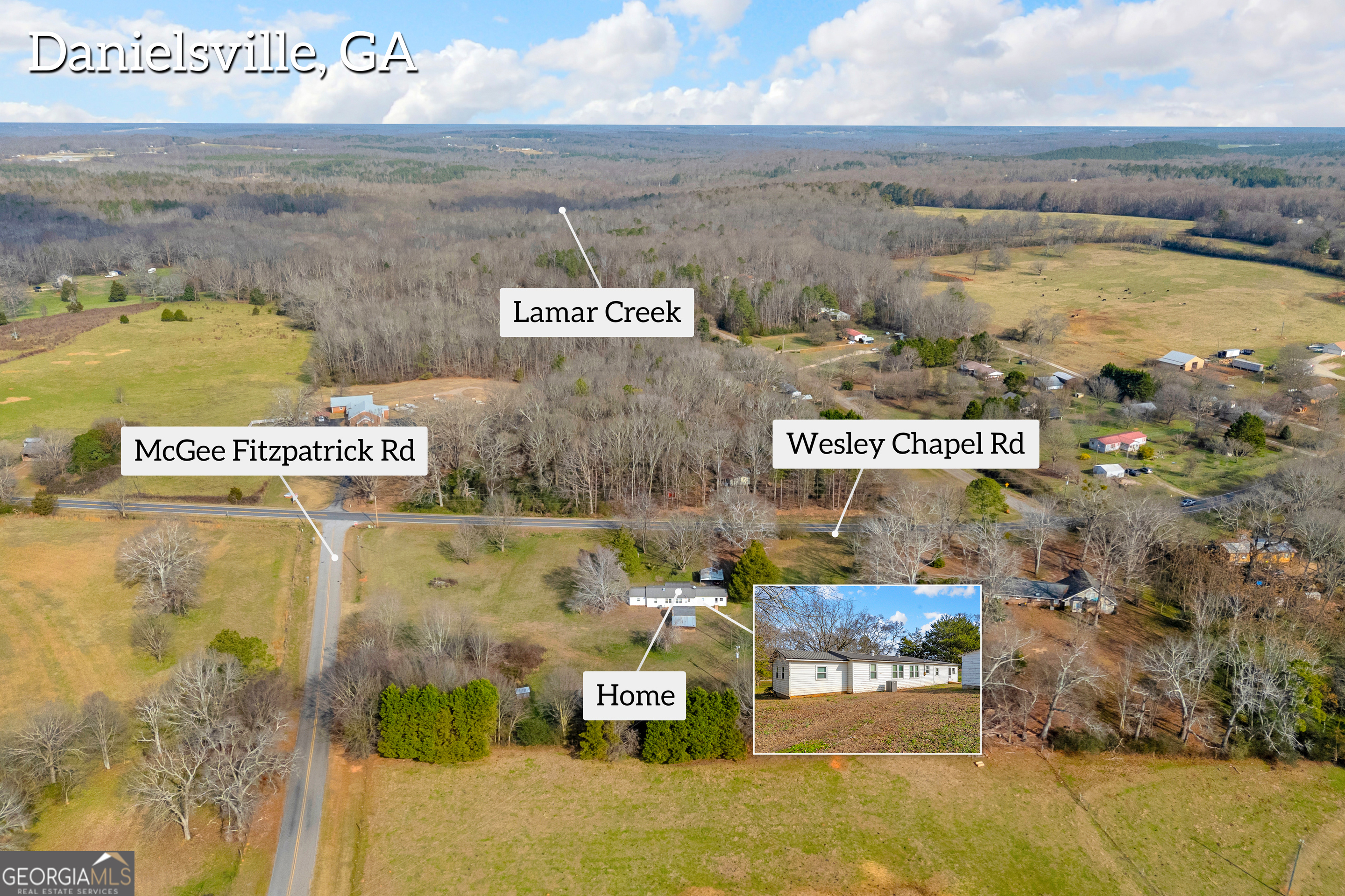 2359 Wesley Chapel Road/0 Mcgee Fitzpatrick Road Danielsville GA 30633