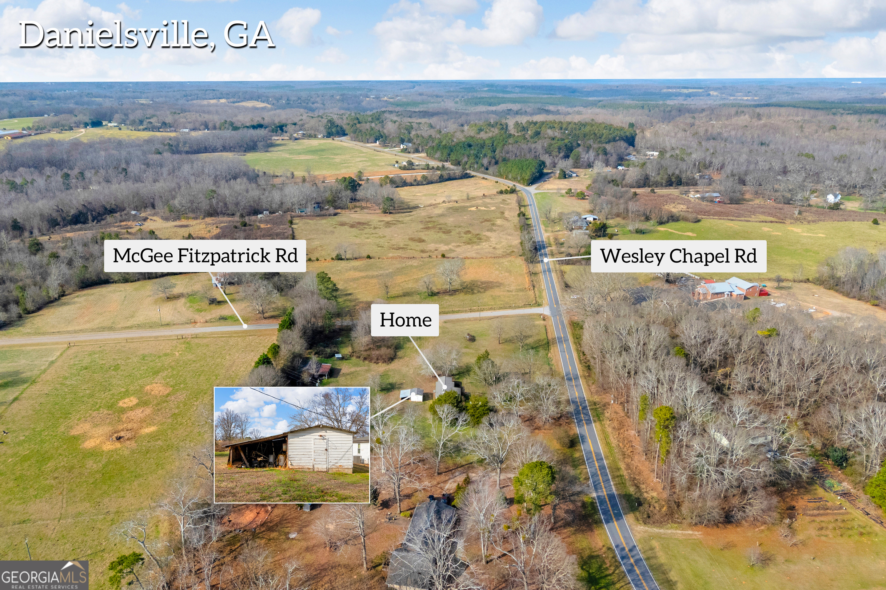 2359 Wesley Chapel Road/0 Mcgee Fitzpatrick Road Danielsville GA 30633
