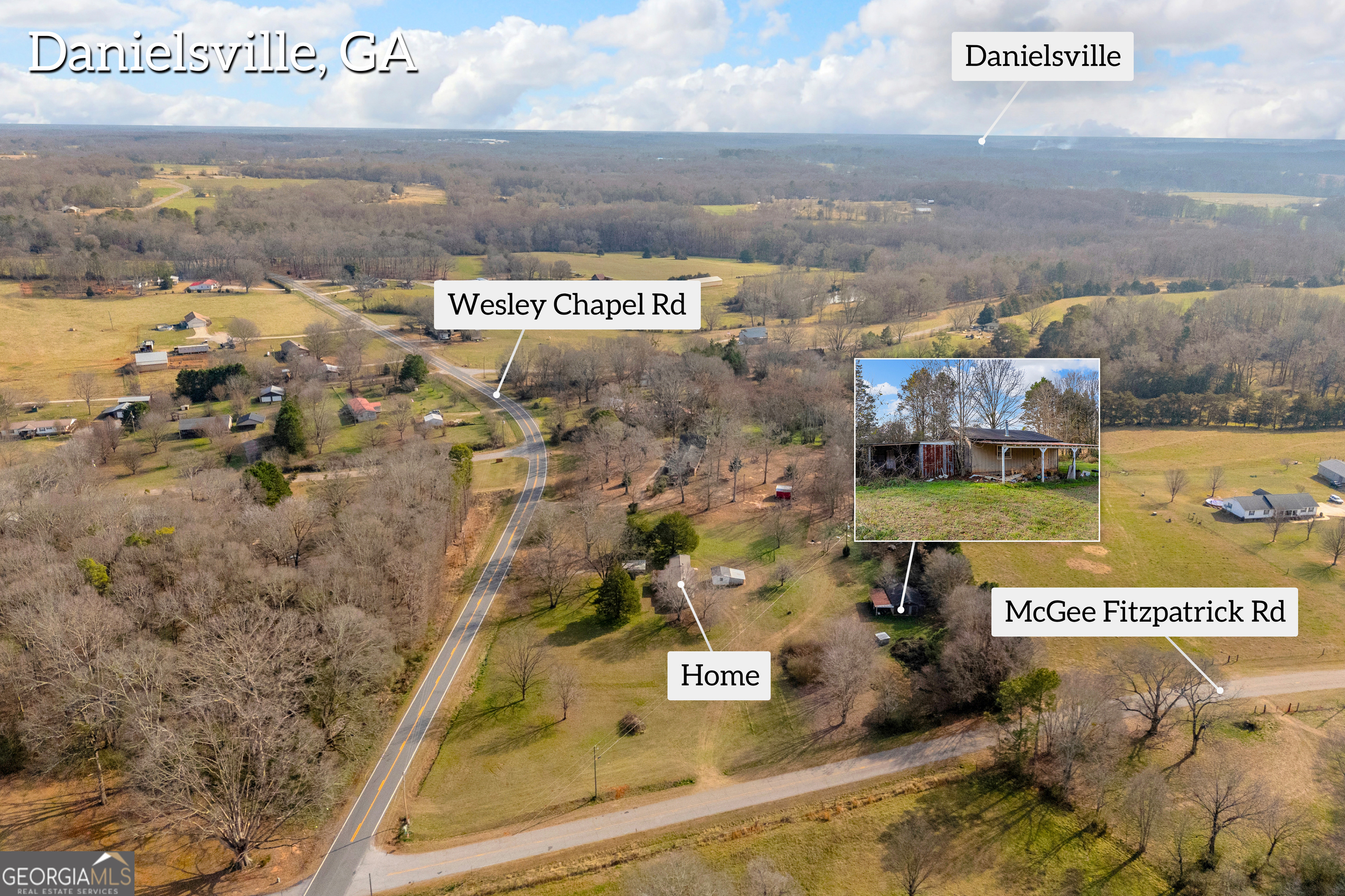 2359 Wesley Chapel Road/0 Mcgee Fitzpatrick Road Danielsville GA 30633