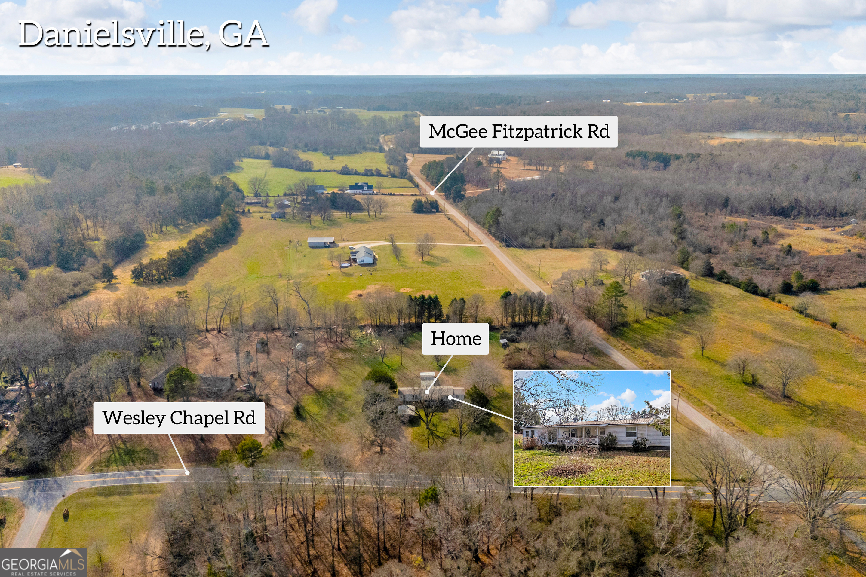 2359 Wesley Chapel Road/0 Mcgee Fitzpatrick Road Danielsville GA 30633