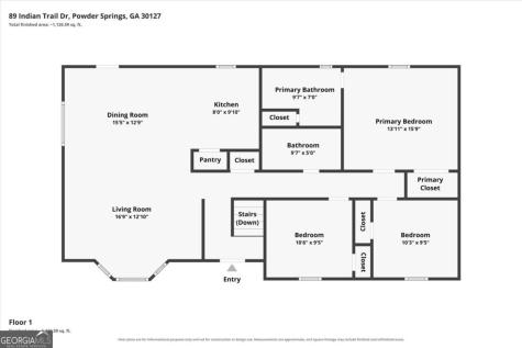 89 Indian Trail Drive Powder Springs GA 30127