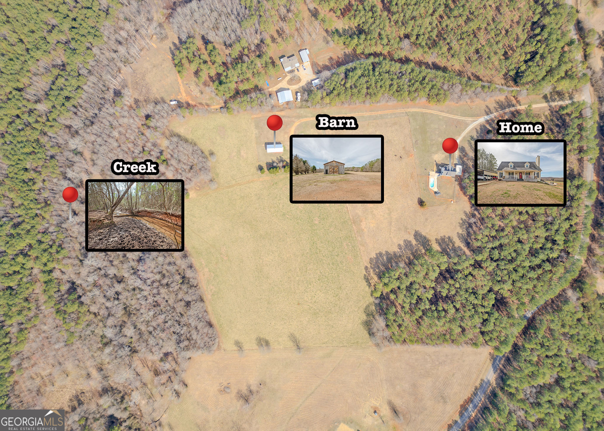 1363-A Mcfarlin Bridge 25 Acres Carnesville GA 30521