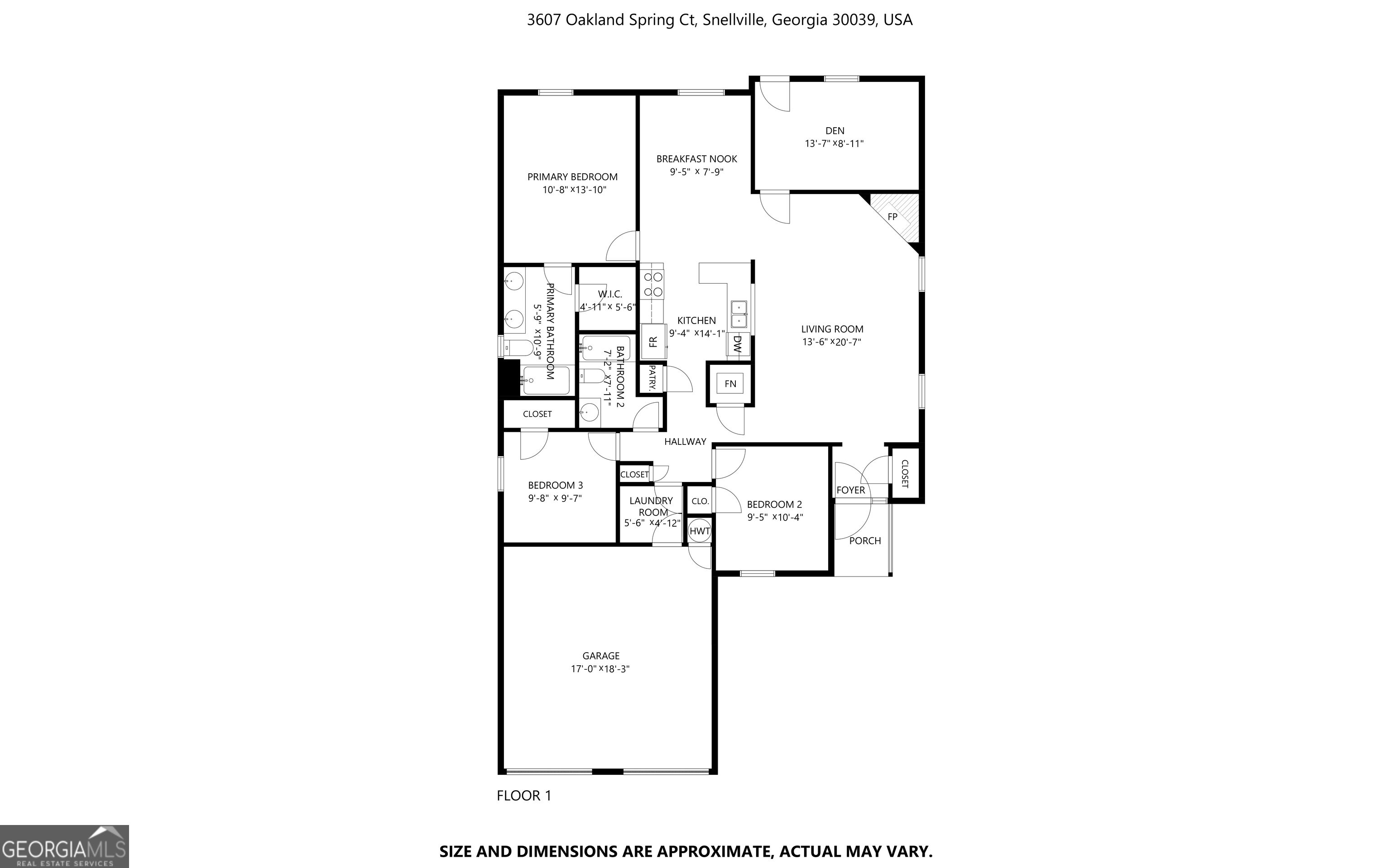 3607 Oakland Spring Court Snellville GA 30039