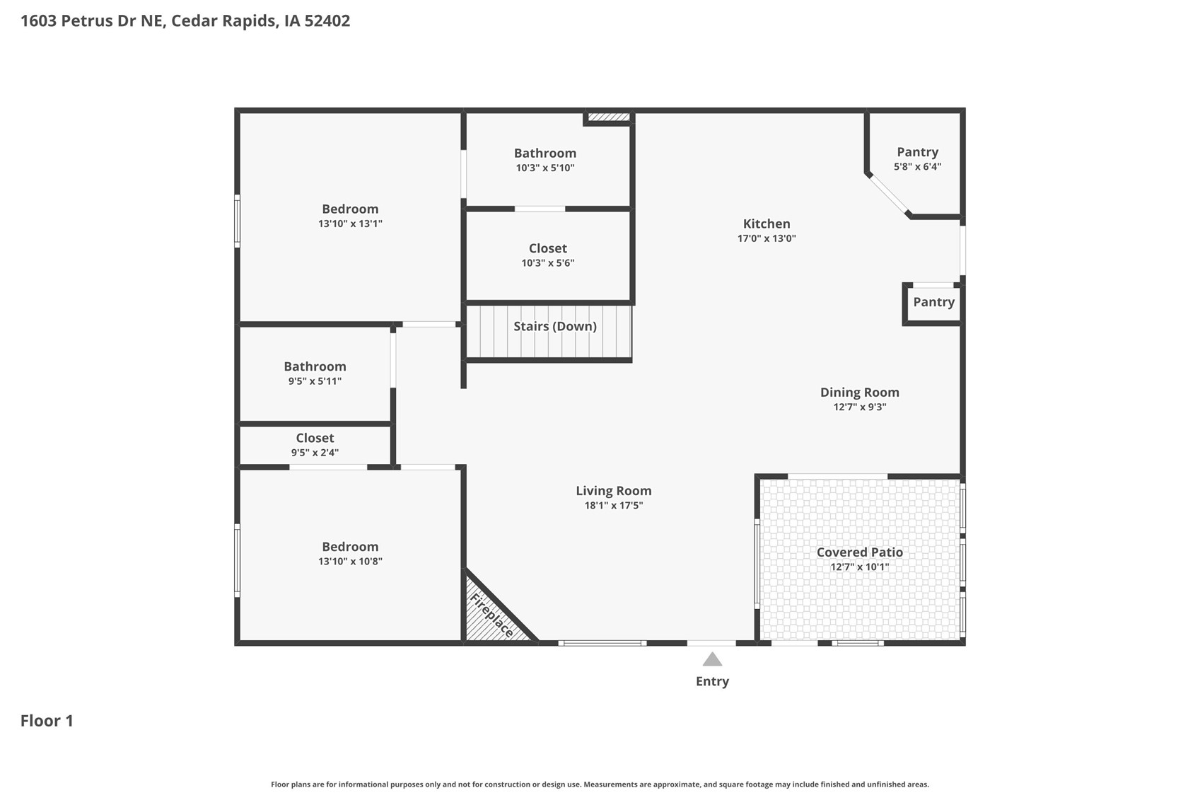1603 Petrus NE Cedar Rapids IA 52402