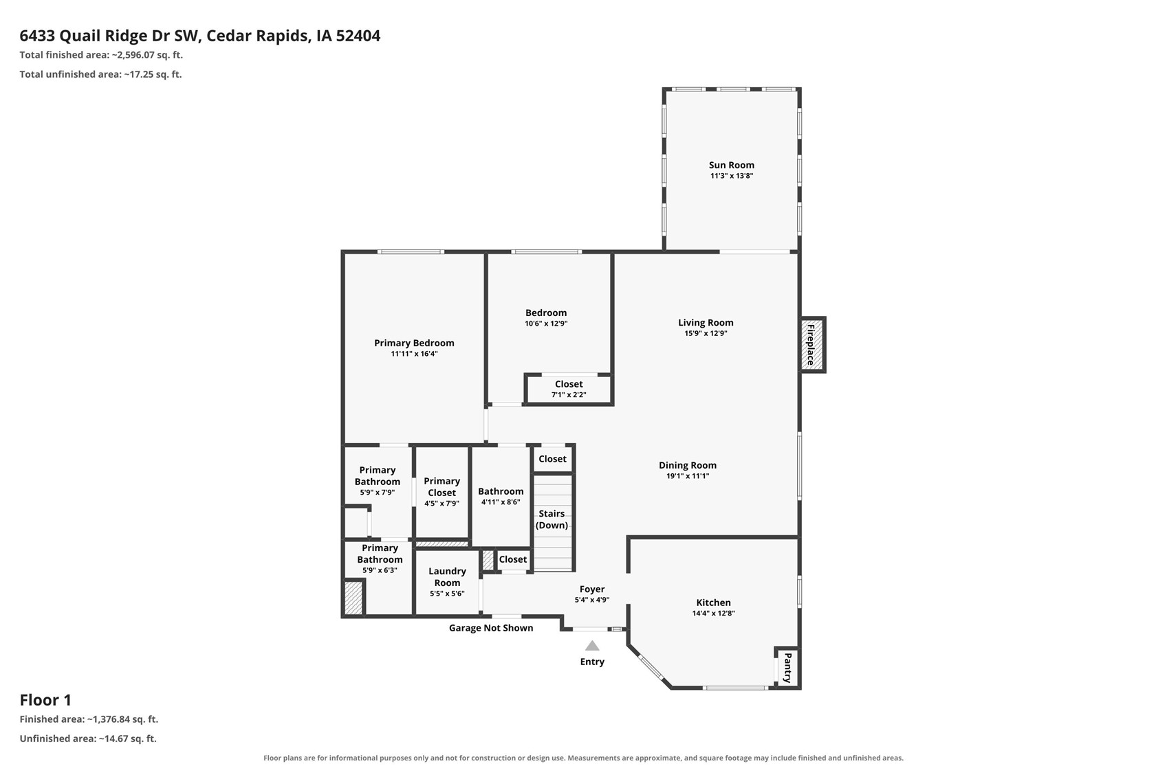 6433 Quail Ridge Drive SW Cedar Rapids IA 52404