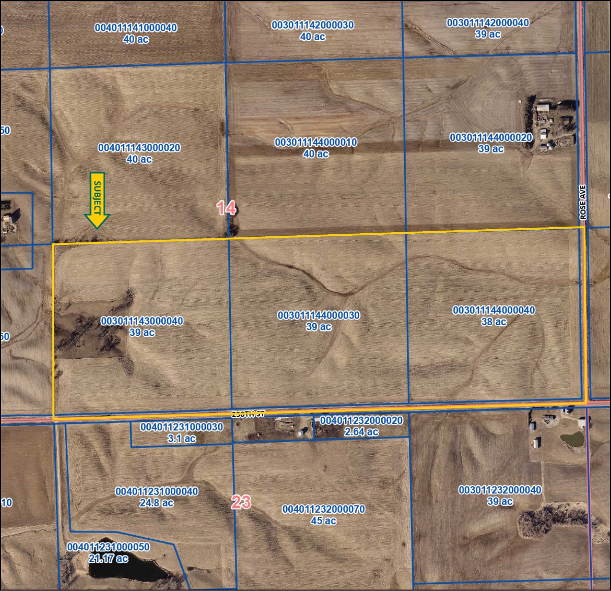 250TH St. & Rose Avenue Tipton IA 52772