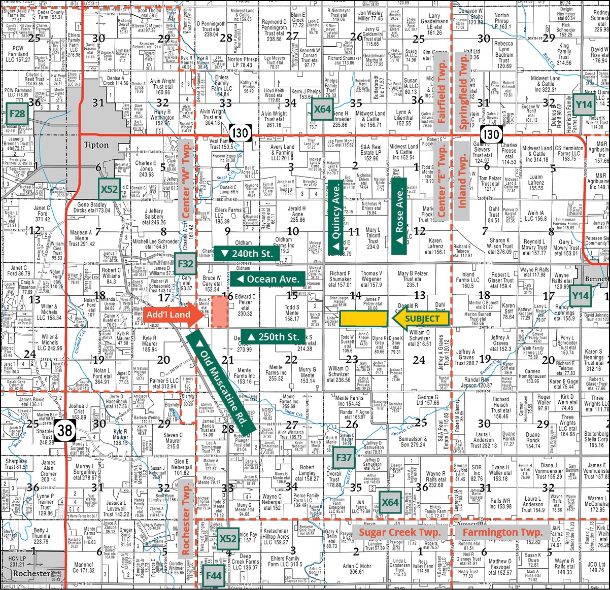 250TH St. & Rose Avenue Tipton IA 52772