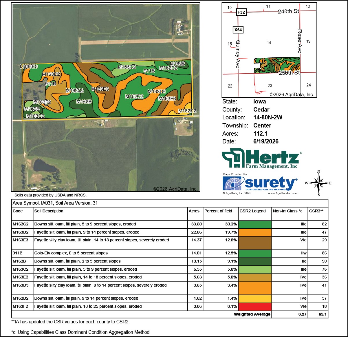 250TH St. & Rose Avenue Tipton IA 52772