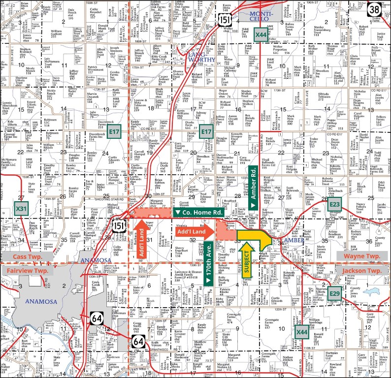 Co. Home Road & Amber Road Anamosa IA 52205