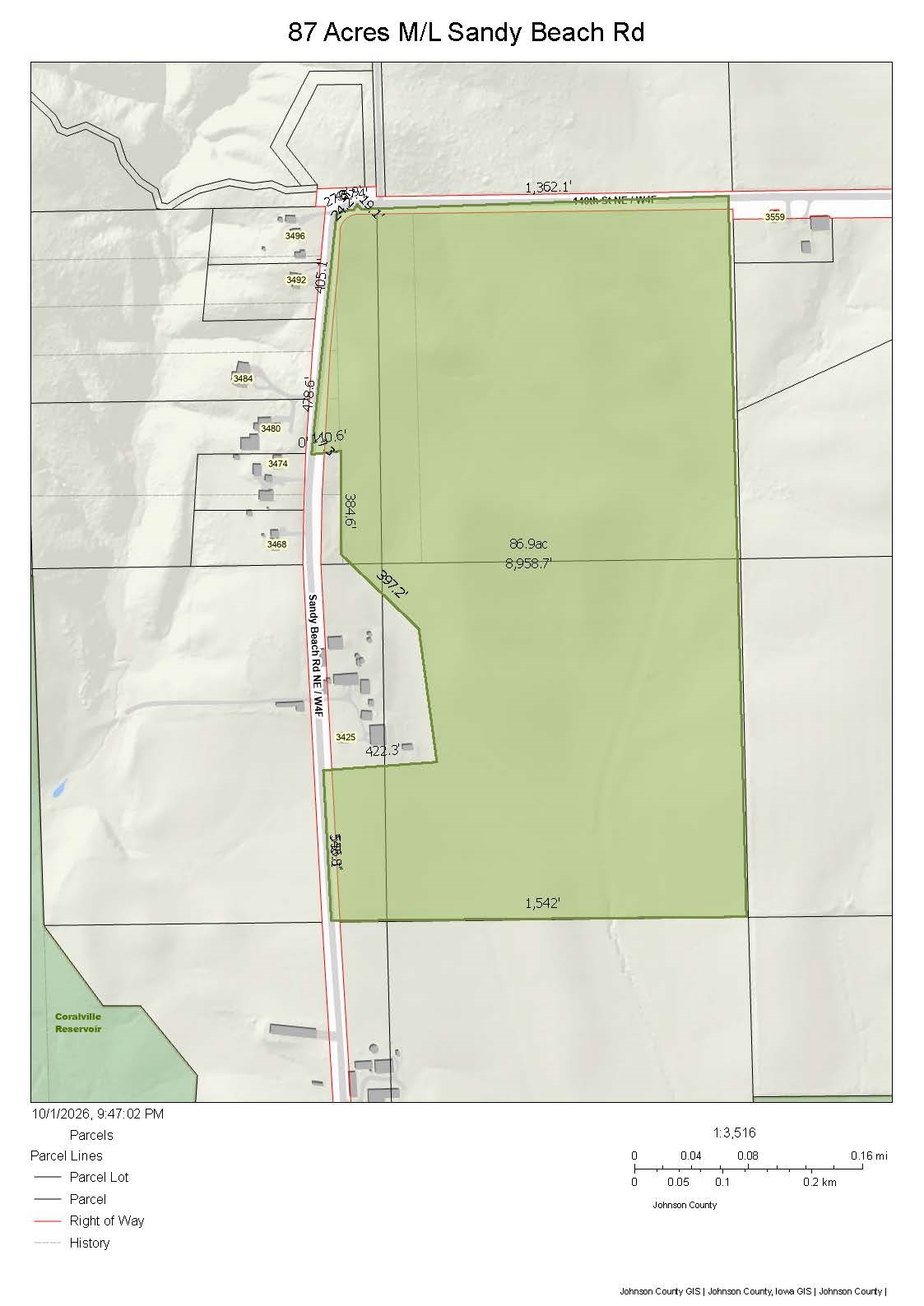 Sandy Beach Road Solon IA 52333