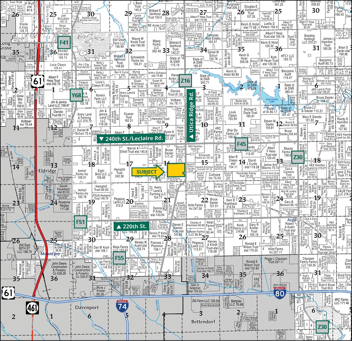 Utica Ridge Road/210th Avenue Davenport IA 52807