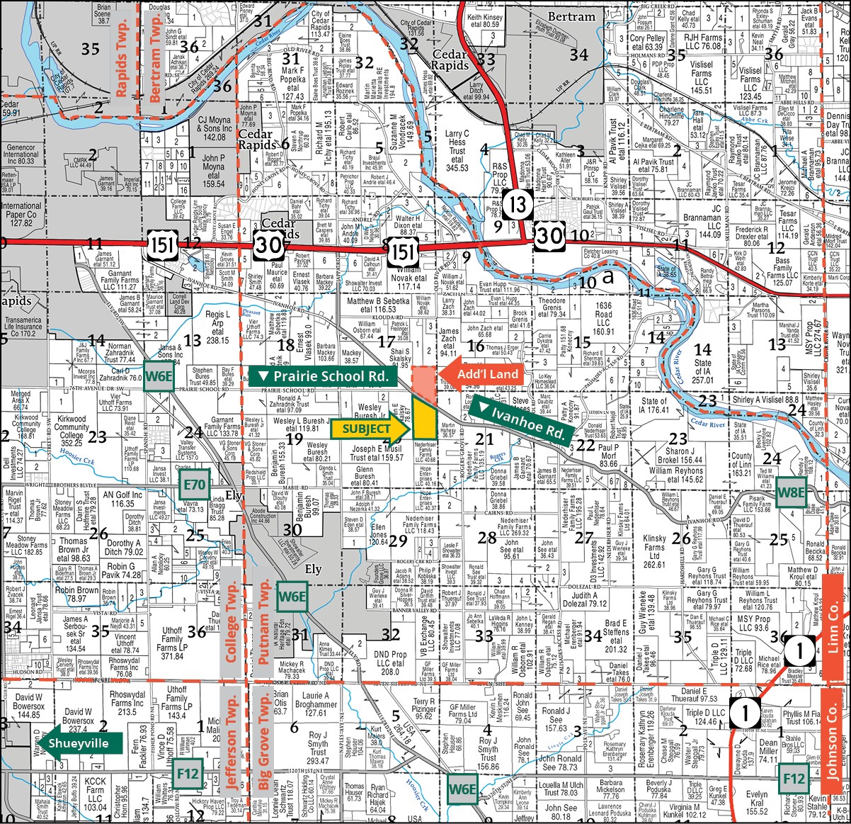 Ivanhoe Road Ely IA 52227