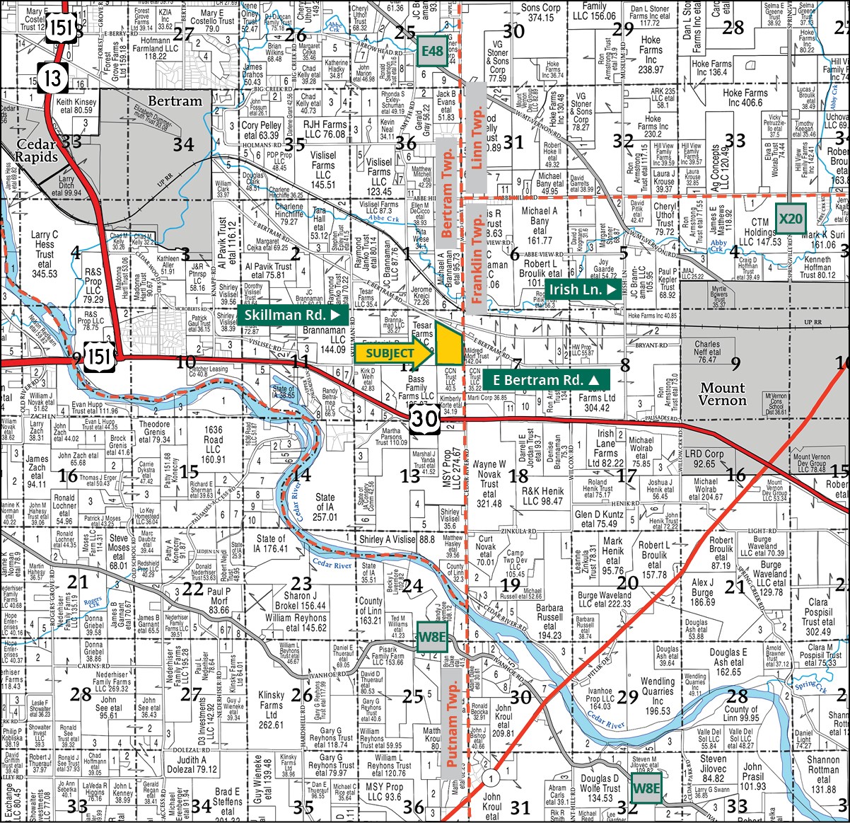 E Bertram Road Mt Vernon IA 52314