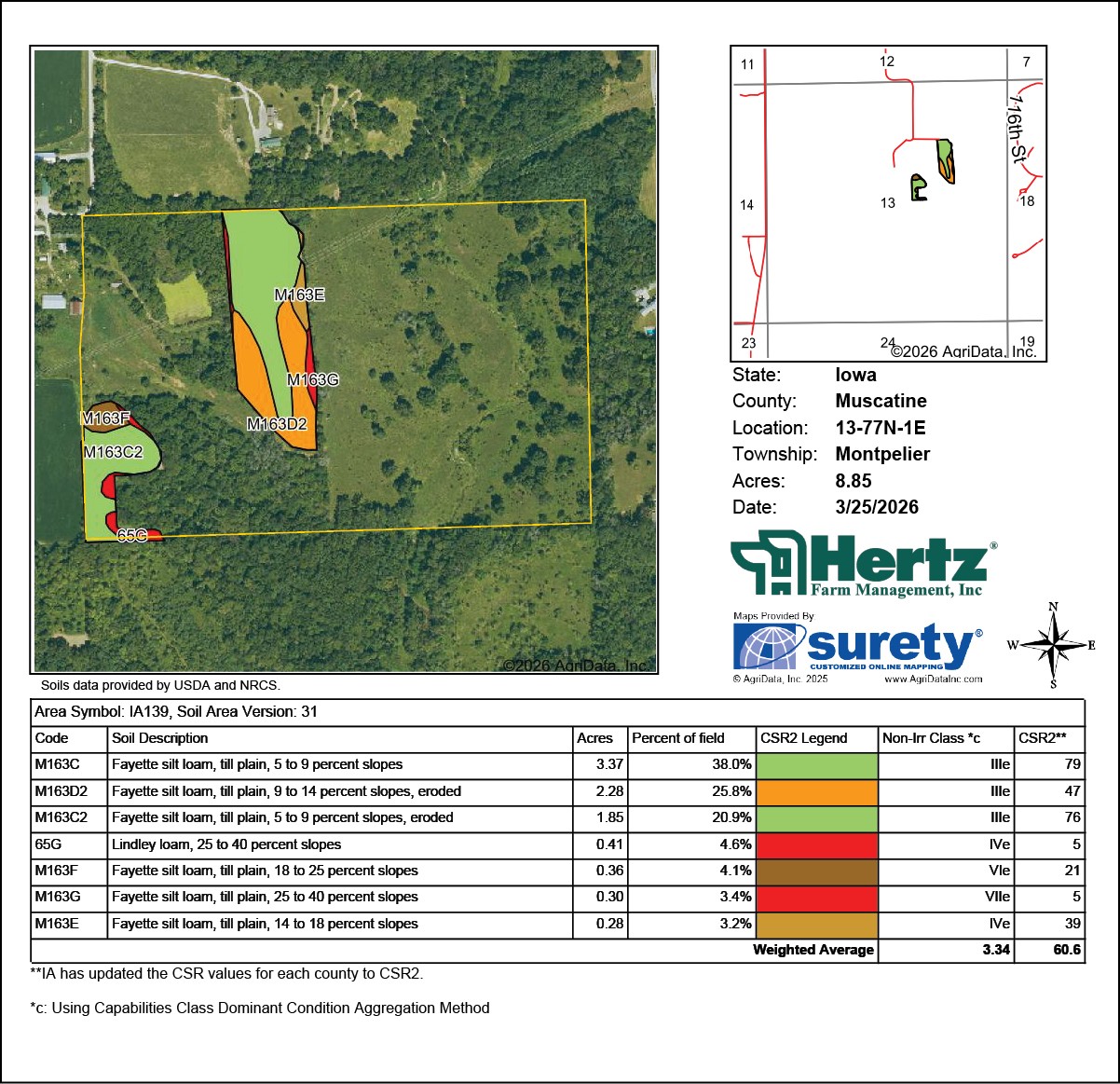 Ziegler Avenue Blue Grass IA 52726