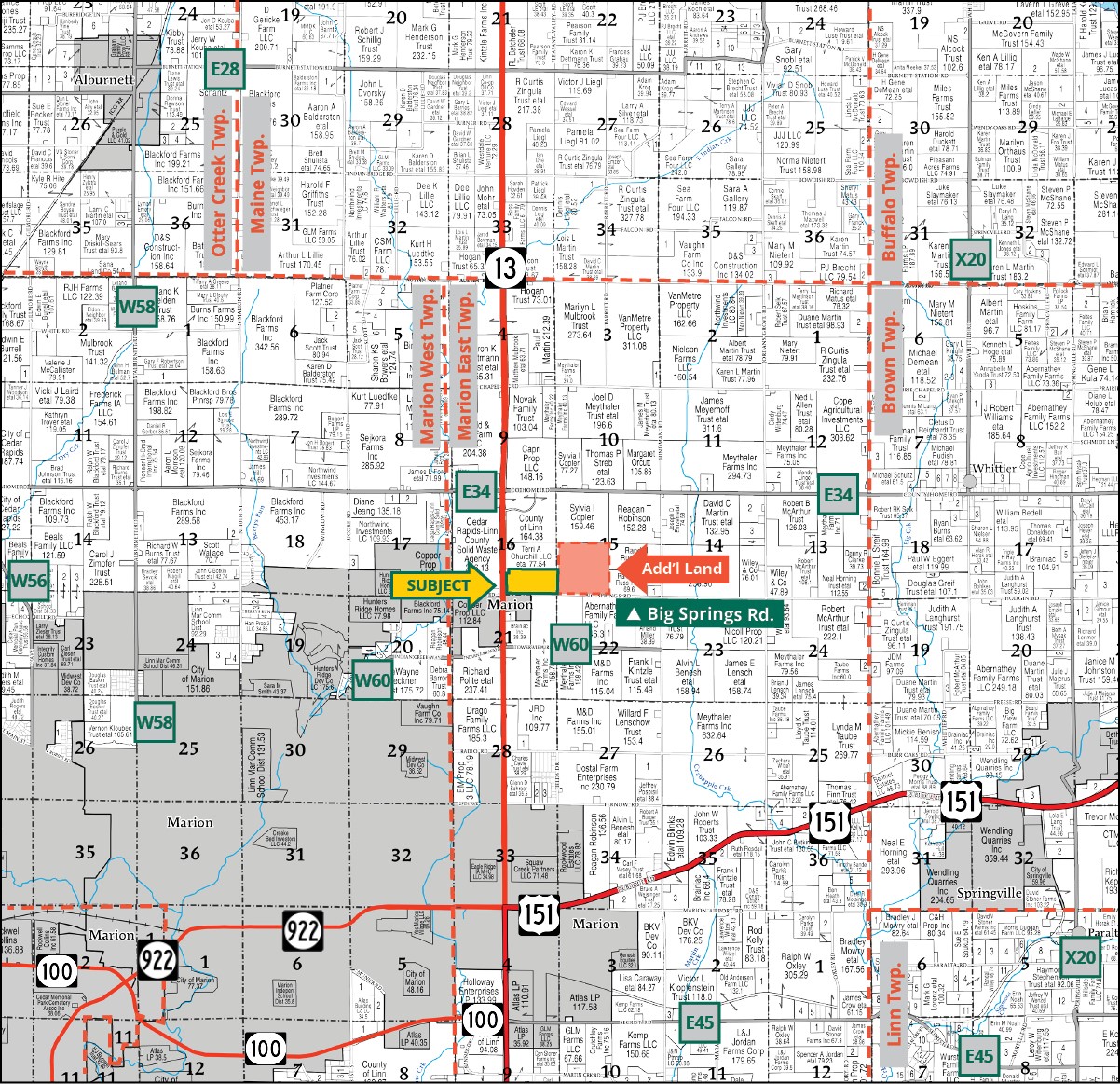 IA-13 & Big Springs Road Marion IA 52302