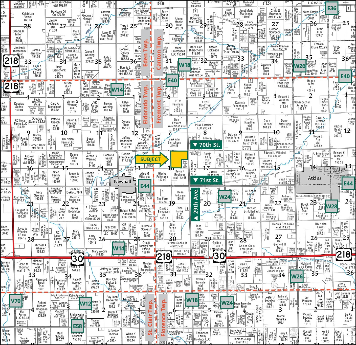 70TH Street & 29th Avenue Newhall IA 52315