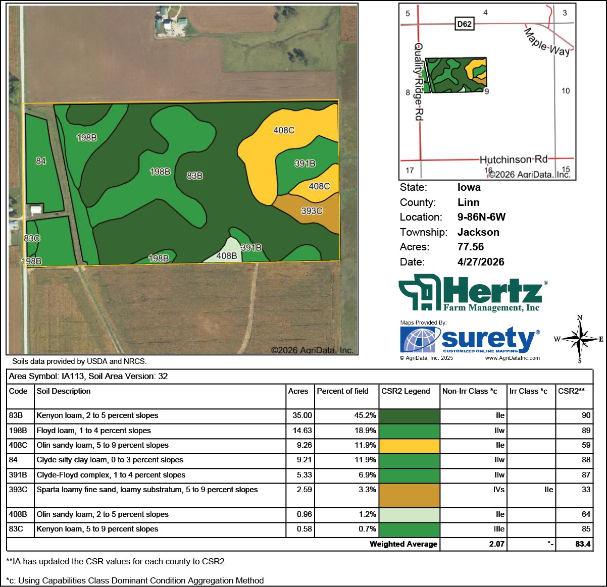 Quality Ridge Road Coggon IA 52218