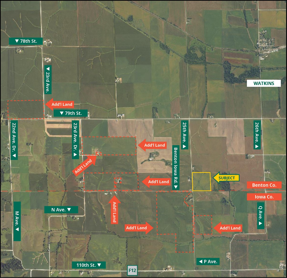 25TH Ave. & Benton-iowa Road Watkins IA 52354